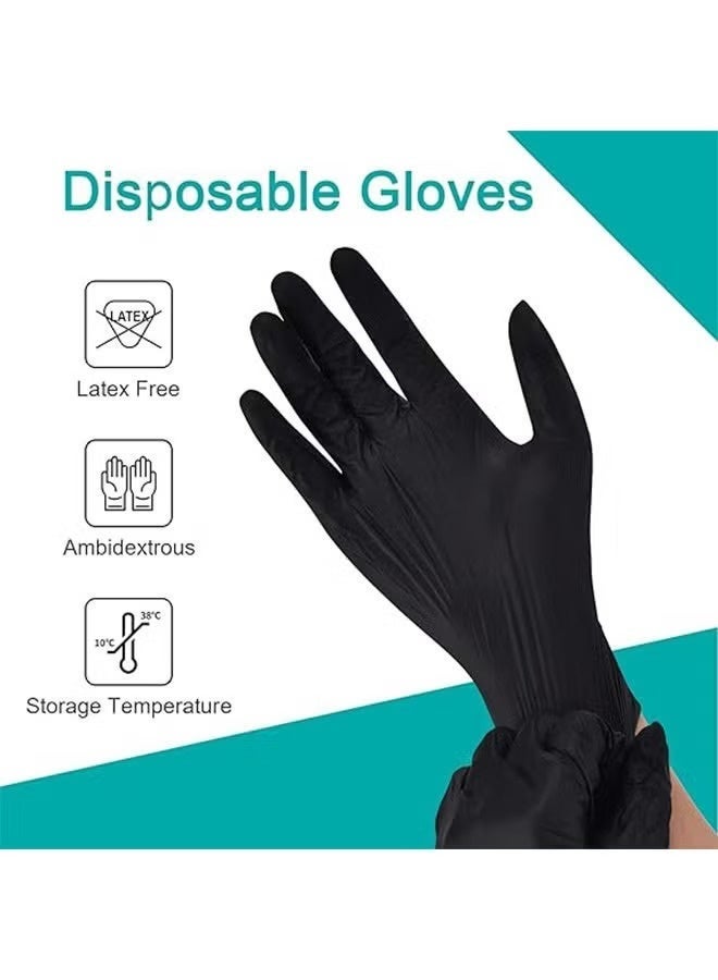general Disposable Gloves L, Food Safe，Latex-Free and Powder-Free Nitrile Gloves for Cooking, Food Prep, Household Cleaning, Exam,100 Counts - Image 4